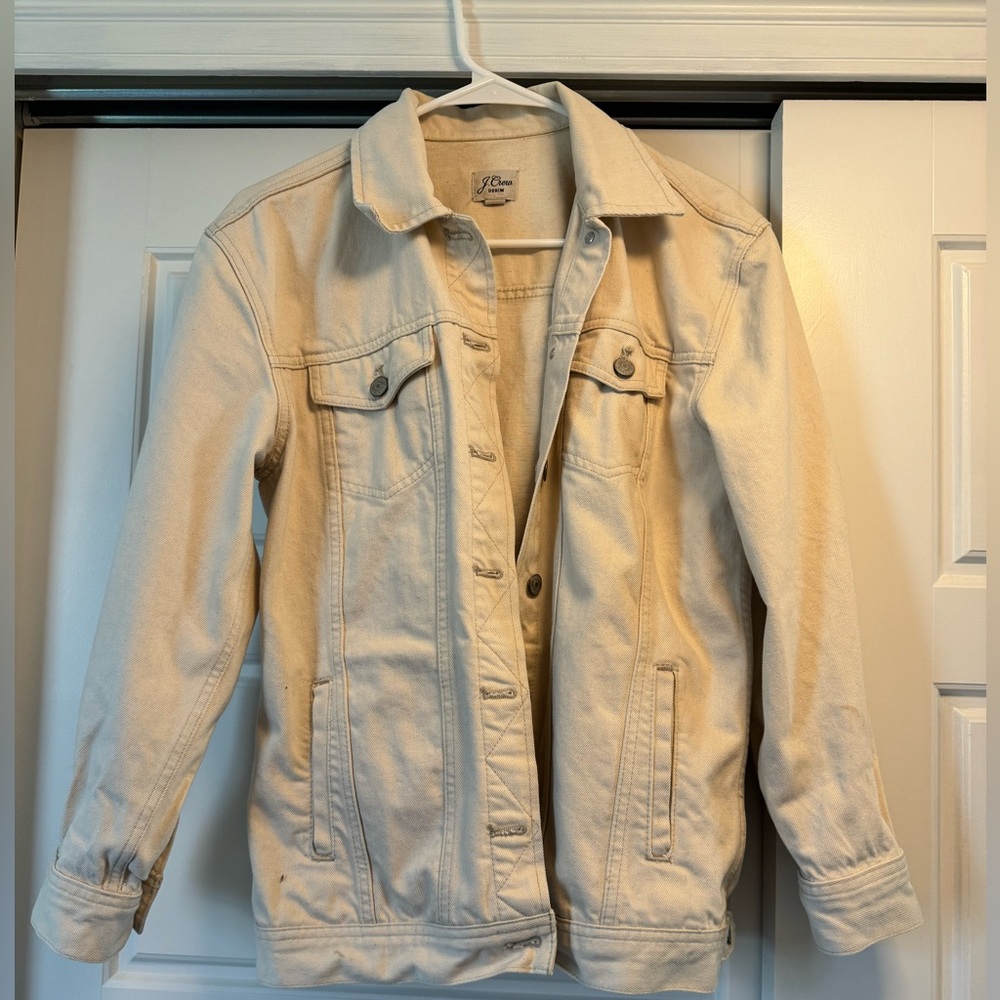 J crew oversized denim jacket